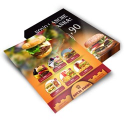 Folheto 90g | 28x40cm | 4/4