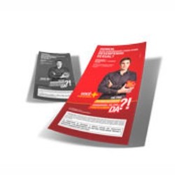 Folheto Offset 90g | 10x21cm | 4/1