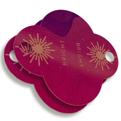 Cartela Papel Especial | 95x85mm | 4/4 | UV 1/0