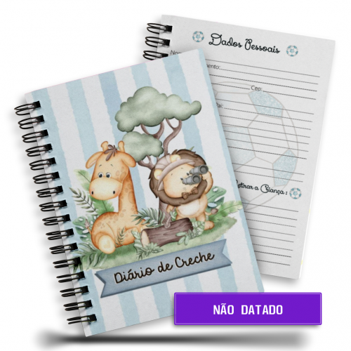 Agenda Creche Menino | Não Datado | 1/1 - 200 Páginas