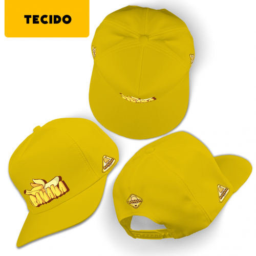 Boné Básico | Tecido | Amarelo